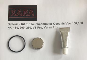 Batterie - Kit für Tauchcomputer Oceanic Veo 100,100 NX, 180, 200, 250, VT Pro, Versa Pro
